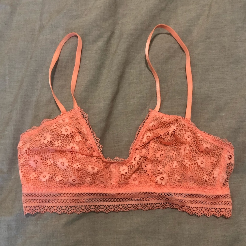 Victoria secret orange lace bralette